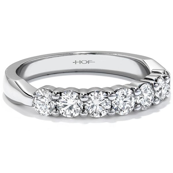 Engagement Rings - 0.33 ctw. Seven-Stone Band in 18K White Gold - image #3