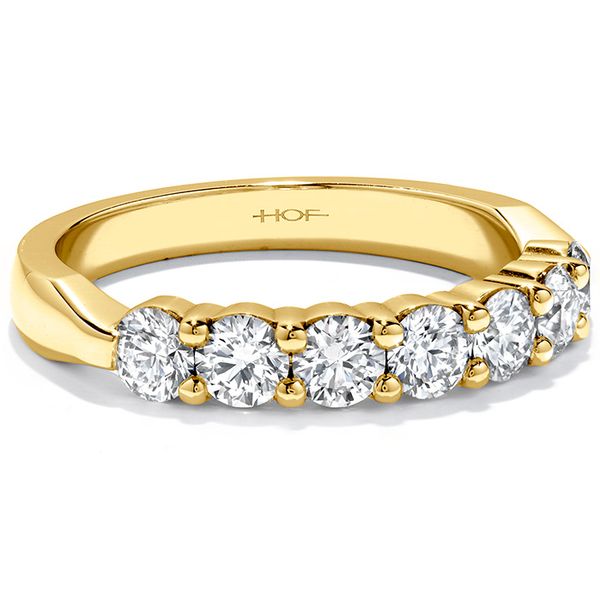 Engagement Rings - 1 ctw. Seven-Stone Band in 18K Yellow Gold - image #3