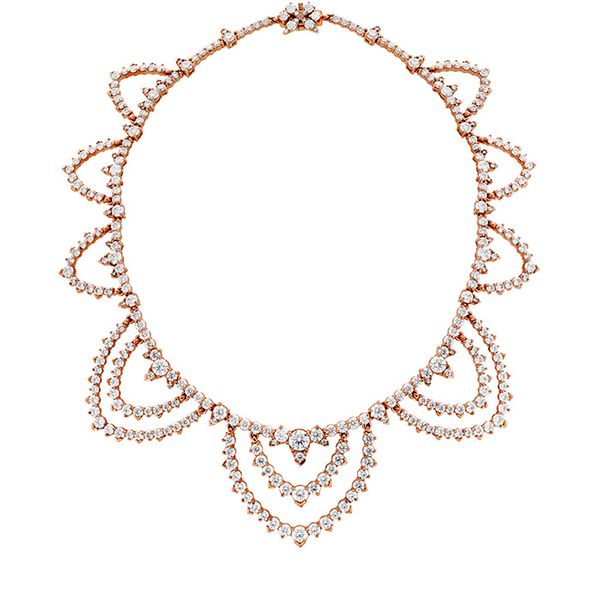 Necklaces - 30.6 ctw. Aerial Diamond Collar in 18K Rose Gold