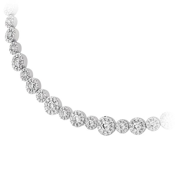 Necklaces - 16.2 ctw. Fulfillment Diamond Line Necklace in 18K White Gold - image #2