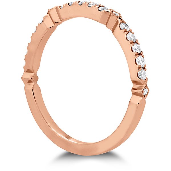 0.25 ctw. Cali Chic Diamond Accent Band in 18K Rose Gold Image 2 Sanders Diamond Jewelers Pasadena, MD