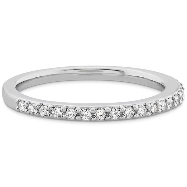 Engagement Rings - 0.18 ctw. Camilla Diamond Band in 18K White Gold - image #3