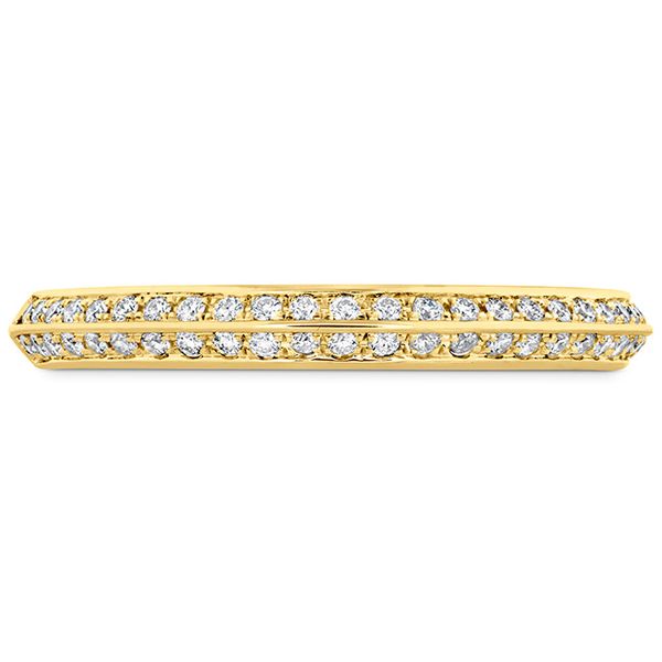 0.18 ctw. Camilla Pave Knife Edge Band in 18K Yellow Gold Sanders Diamond Jewelers Pasadena, MD