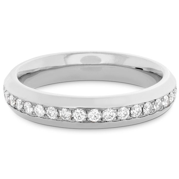 0.5 ctw. Coupled Eternity Band 4mm in 18K White Gold Image 3 Sanders Diamond Jewelers Pasadena, MD