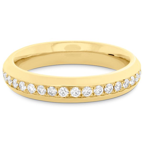 0.5 ctw. Coupled Eternity Band 4mm in 18K Yellow Gold Image 3 Sanders Diamond Jewelers Pasadena, MD