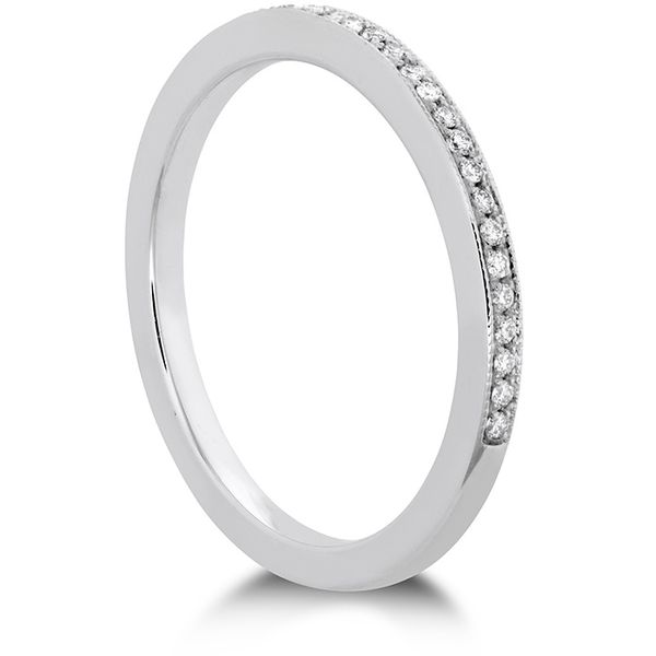 0.12 ctw. Deco Chic Milgrain Band in 18K White Gold Image 2 Galloway and Moseley, Inc. Sumter, SC