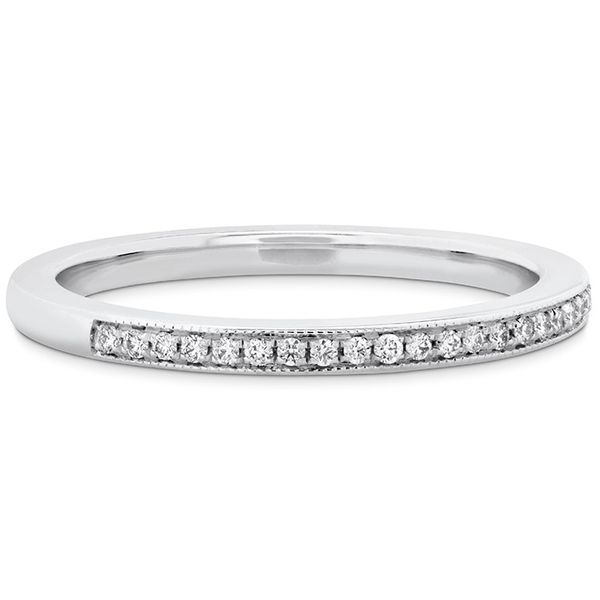 0.12 ctw. Deco Chic Milgrain Band in 18K White Gold Image 3 Galloway and Moseley, Inc. Sumter, SC