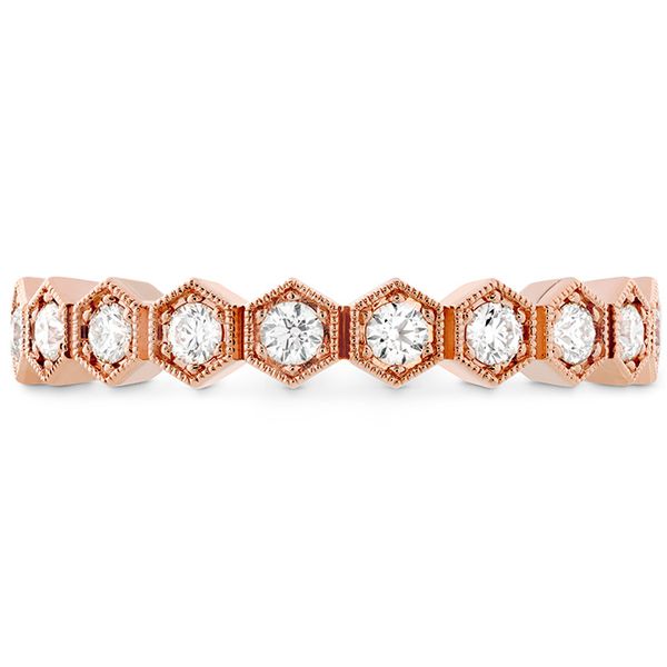 Engagement Rings - 0.38 ctw. HOF Hex Diamond Band in 18K Rose Gold
