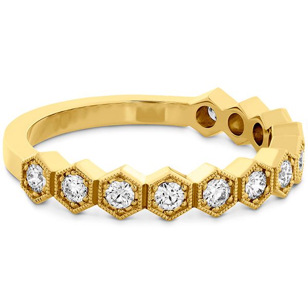 0.38 ctw. HOF Hex Diamond Band in 18K Yellow Gold Image 3 Becky Beauchine Kulka Diamonds and Fine Jewelry Okemos, MI