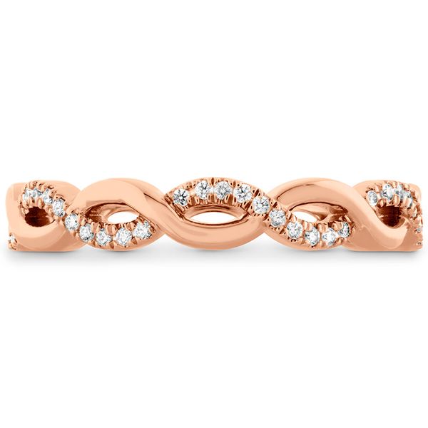 0.18 ctw. Destiny Lace Twist Eternity Band in 18K Rose Gold Galloway and Moseley, Inc. Sumter, SC