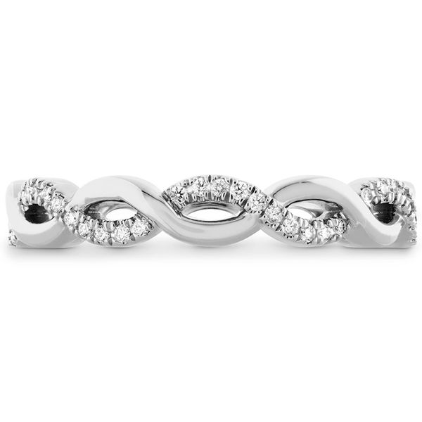 Engagement Rings - 0.18 ctw. Destiny Lace Twist Eternity Band in 18K White Gold