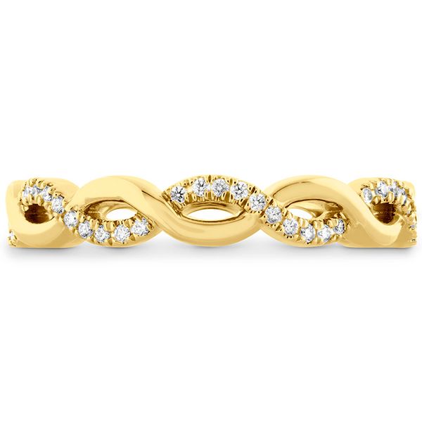 0.18 ctw. Destiny Lace Twist Eternity Band in 18K Yellow Gold Galloway and Moseley, Inc. Sumter, SC