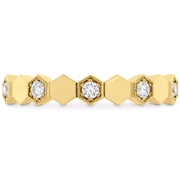 Engagement Rings - 0.3 ctw. HOF Hex Eternity Band in 18K Yellow Gold