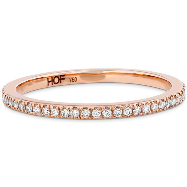 Engagement Rings - 0.22 ctw. HOF Classic Eternity Band in 18K Rose Gold - image 3