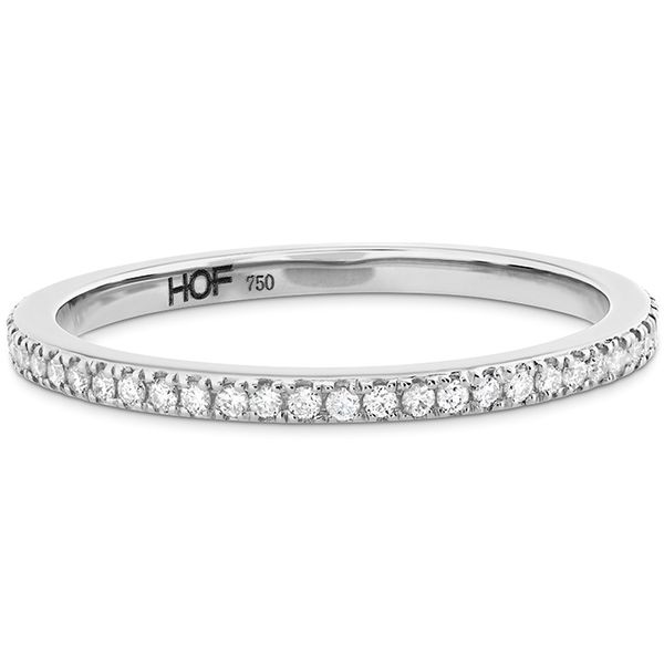 Engagement Rings - 0.22 ctw. HOF Classic Eternity Band in 18K White Gold - image #3