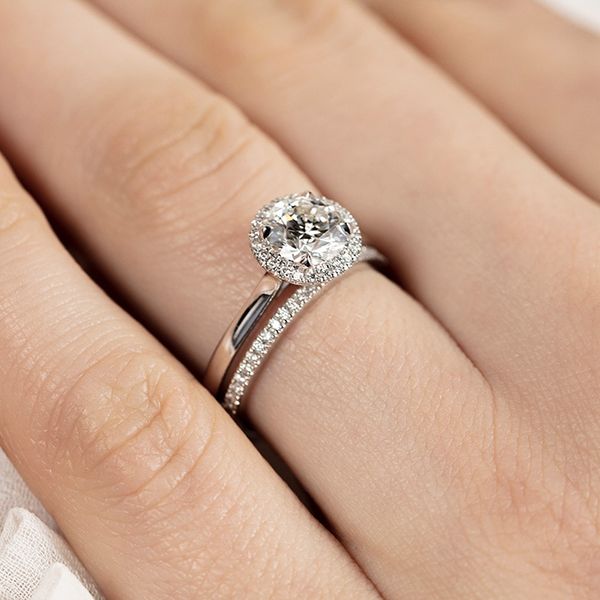 Engagement Rings - 0.2 ctw. HOF Classic Eternity Band in Platinum - image #4