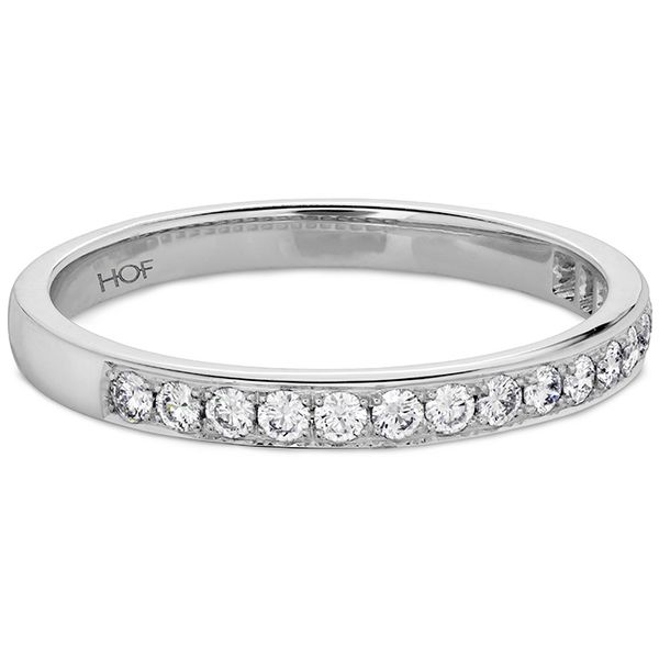 Engagement Rings - 0.2 ctw. Lorelei Bloom Diamond Band in 18K White Gold - image 3