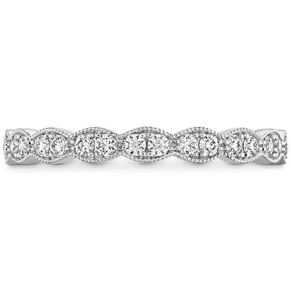 0.25 ctw. Lorelei Floral Milgrain Diamond Band in 18K White Gold Valentine's Fine Jewelry Dallas, PA