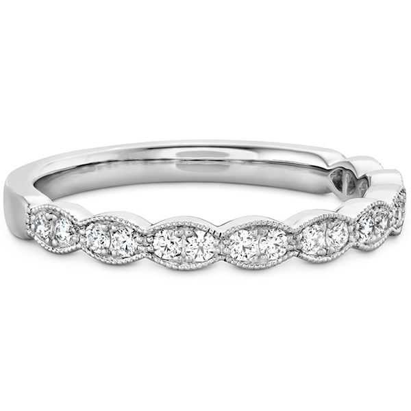 0.25 ctw. Lorelei Floral Milgrain Diamond Band in 18K White Gold Image 3 Galloway and Moseley, Inc. Sumter, SC