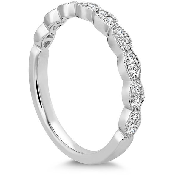 0.25 ctw. Lorelei Floral Milgrain Diamond Band in 18K White Gold Image 2 Valentine's Fine Jewelry Dallas, PA