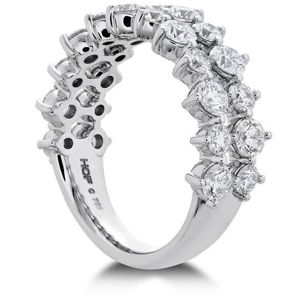 Engagement Rings - 1.95 ctw. HOF Timeless Two Row Ring in Platinum - image 2