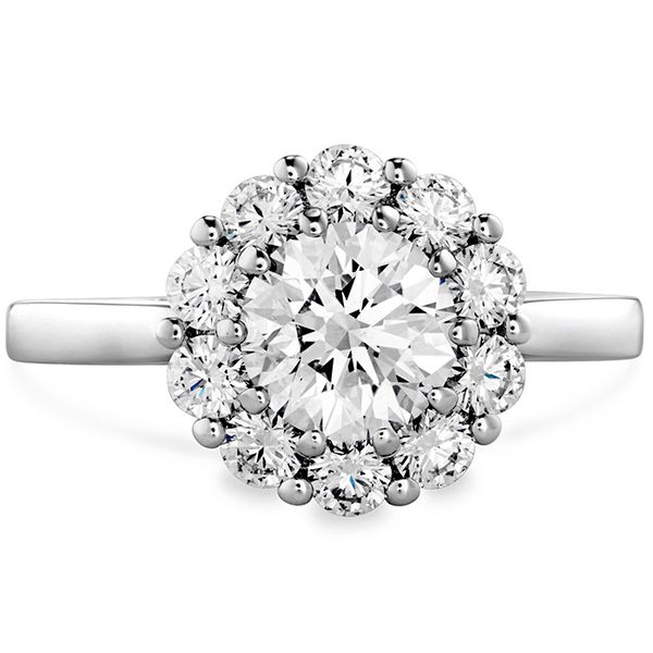 0.2 ctw. Beloved Open Gallery Engagement Ring in 18K White Gold Romm Diamonds Brockton, MA