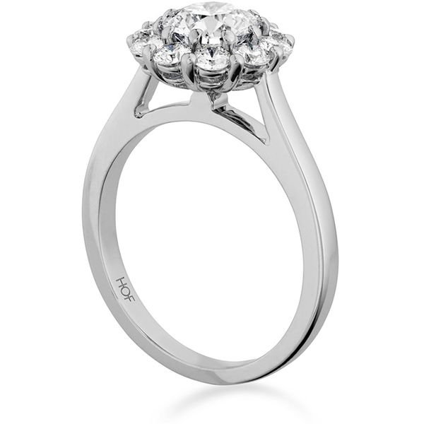 0.2 ctw. Beloved Open Gallery Engagement Ring in Platinum Image 2 Romm Diamonds Brockton, MA