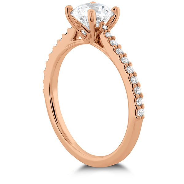 0.18 ctw. Camilla HOF Engagement Ring - Dia Band in 18K Rose Gold Image 2 Romm Diamonds Brockton, MA