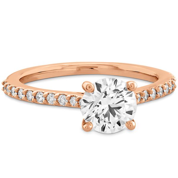 0.18 ctw. Camilla HOF Engagement Ring - Dia Band in 18K Rose Gold Image 3 Romm Diamonds Brockton, MA