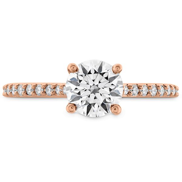 0.18 ctw. Camilla HOF Engagement Ring - Dia Band in 18K Rose Gold Sanders Diamond Jewelers Pasadena, MD