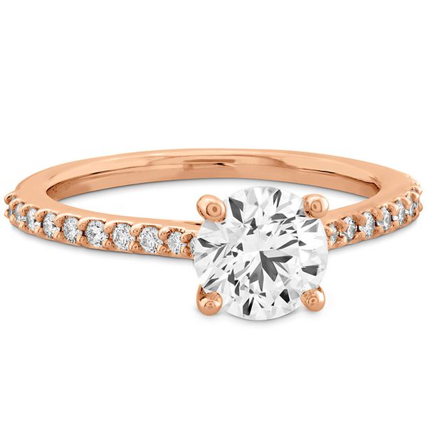 0.18 ctw. Camilla HOF Engagement Ring - Dia Band in 18K Rose Gold Image 3 Sanders Diamond Jewelers Pasadena, MD