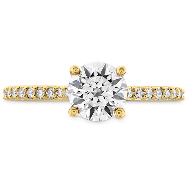 0.18 ctw. Camilla HOF Engagement Ring - Dia Band in 18K Yellow Gold Romm Diamonds Brockton, MA