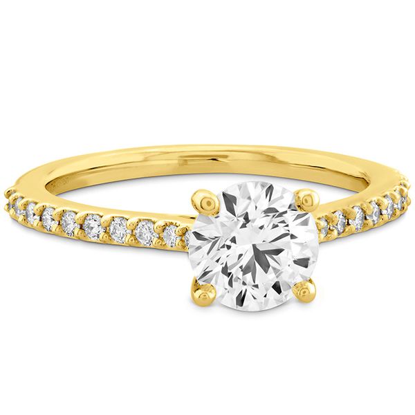 0.18 ctw. Camilla HOF Engagement Ring - Dia Band in 18K Yellow Gold Image 3 Romm Diamonds Brockton, MA