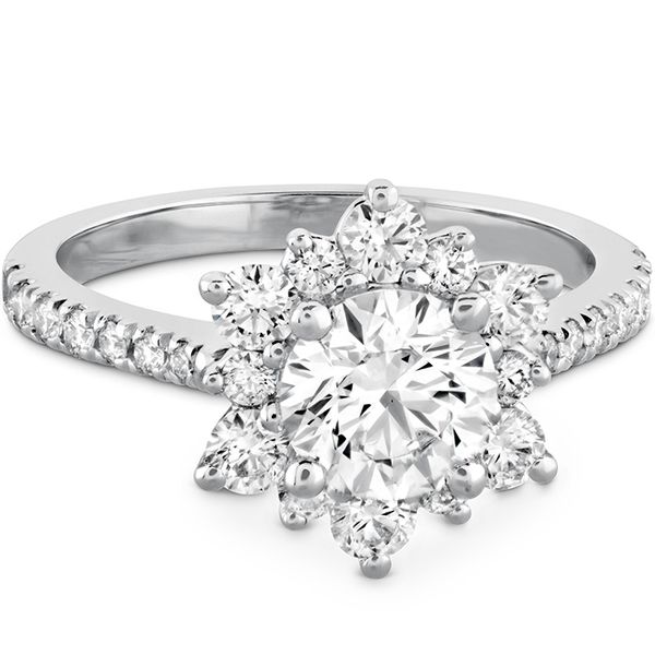 0.45 ctw. Delight Lady Di - Diamond Band Semi-Mount in 18K White Gold Image 3 Valentine's Fine Jewelry Dallas, PA