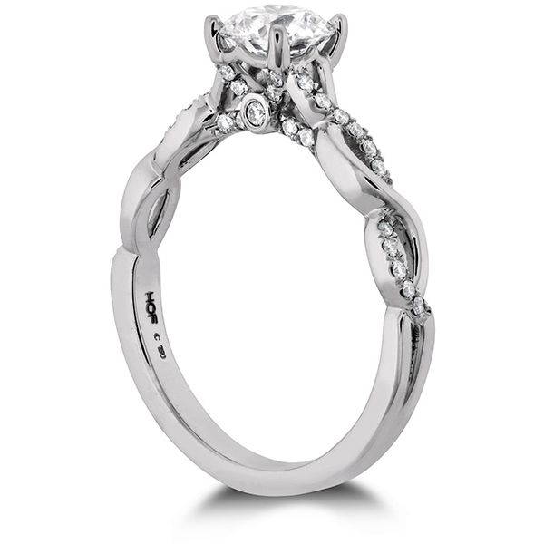 0.16 ctw. Destiny Lace HOF Engagement Ring in Platinum Image 2 Romm Diamonds Brockton, MA