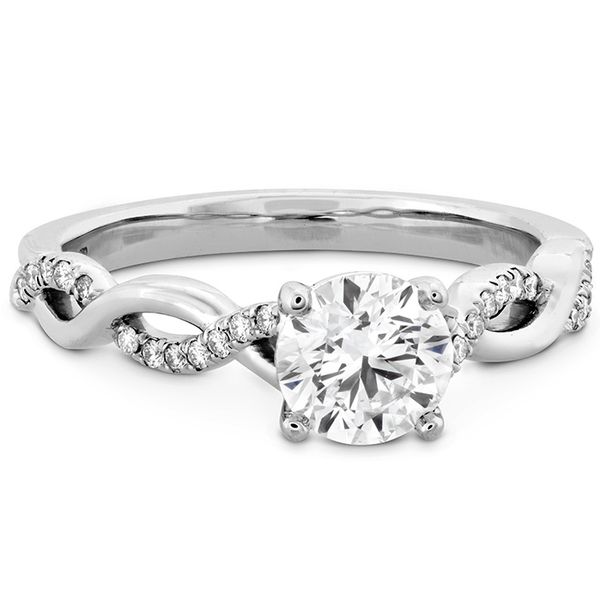 0.16 ctw. Destiny Lace HOF Engagement Ring in Platinum Image 3 Romm Diamonds Brockton, MA