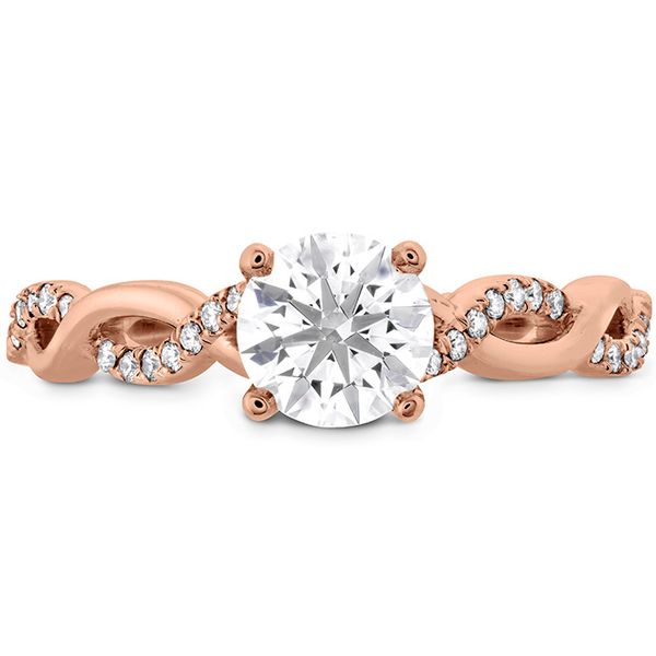 0.16 ctw. Destiny Lace HOF Engagement Ring in 18K Rose Gold Romm Diamonds Brockton, MA