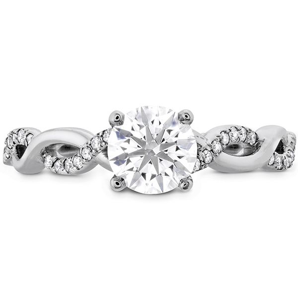 0.16 ctw. Destiny Lace HOF Engagement Ring in 18K White Gold Valentine's Fine Jewelry Dallas, PA