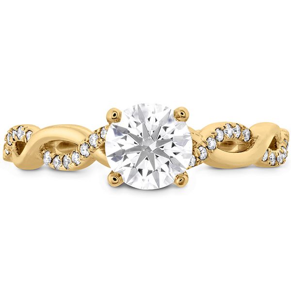 0.16 ctw. Destiny Lace HOF Engagement Ring in 18K Yellow Gold Romm Diamonds Brockton, MA