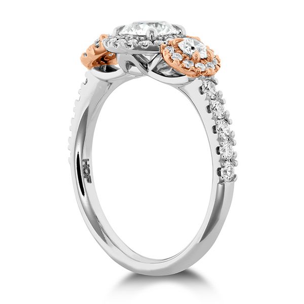 0.6 ctw. Integrity HOF Three Stone Engagement Ring in 18K Rose Gold Image 2 Romm Diamonds Brockton, MA