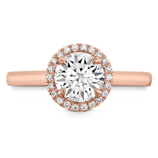 0.06 ctw. Juliette HOF Halo Semi-Mount in 18K Rose Gold Valentine's Fine Jewelry Dallas, PA