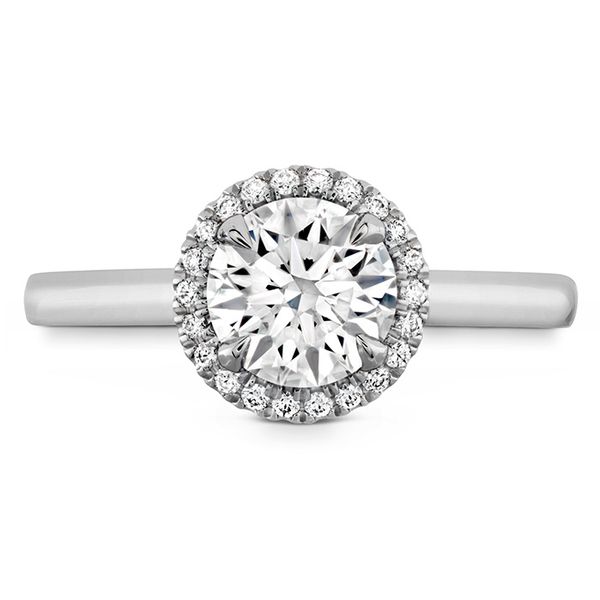 0.06 ctw. Juliette HOF Halo Semi-Mount in 18K White Gold Valentine's Fine Jewelry Dallas, PA