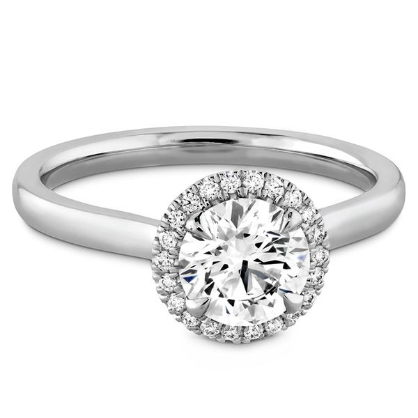 0.06 ctw. Juliette HOF Halo Semi-Mount in 18K White Gold Image 3 Valentine's Fine Jewelry Dallas, PA