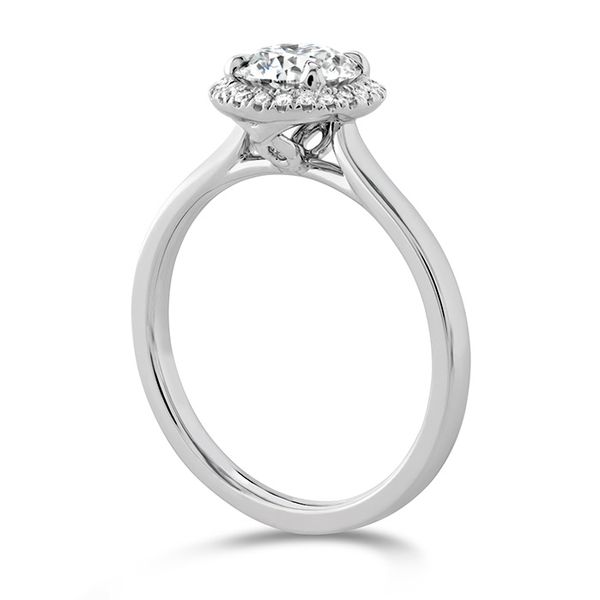0.06 ctw. Juliette HOF Halo Semi-Mount in Platinum Image 2 Valentine's Fine Jewelry Dallas, PA