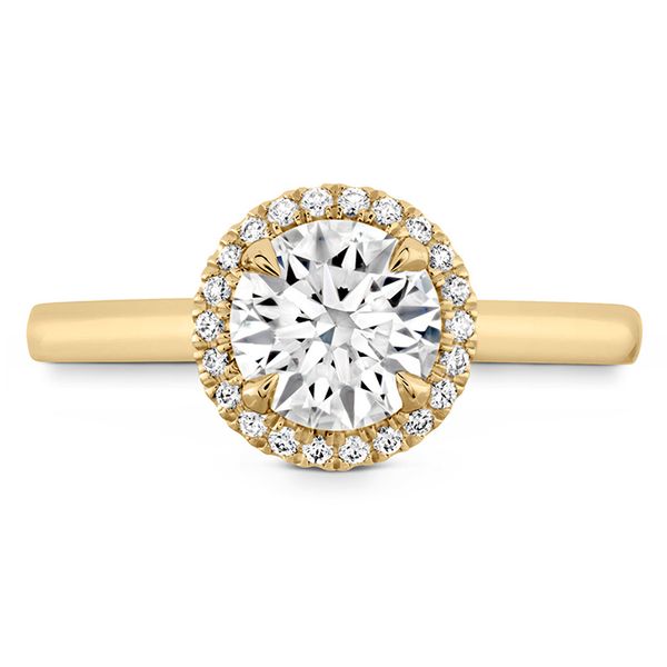 0.09 ctw. Juliette HOF Halo Semi-Mount in 18K Yellow Gold Valentine's Fine Jewelry Dallas, PA