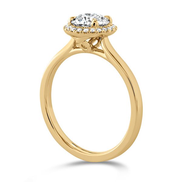 0.09 ctw. Juliette HOF Halo Semi-Mount in 18K Yellow Gold Image 2 Valentine's Fine Jewelry Dallas, PA