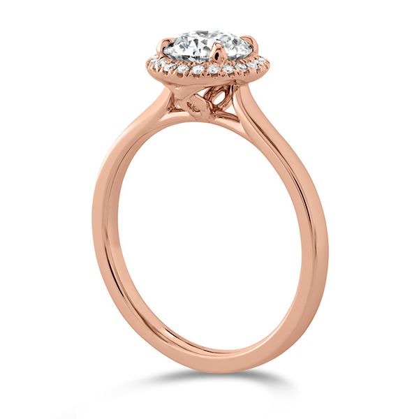 0.1 ctw. Juliette HOF Halo Semi-Mount in 18K Rose Gold Image 2 Galloway and Moseley, Inc. Sumter, SC