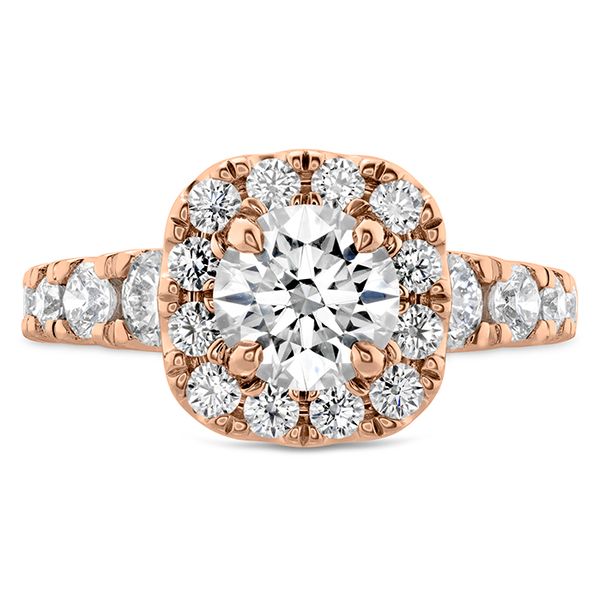 1.17 ctw. Luxe Transcend Premier Custom Halo Diamond Ring in 18K Rose Gold Romm Diamonds Brockton, MA