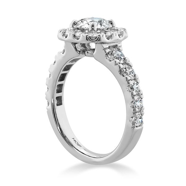 1.17 ctw. Luxe Transcend Premier Custom Halo Diamond Ring in 18K White Gold Image 2 Becky Beauchine Kulka Diamonds and Fine Jewelry Okemos, MI