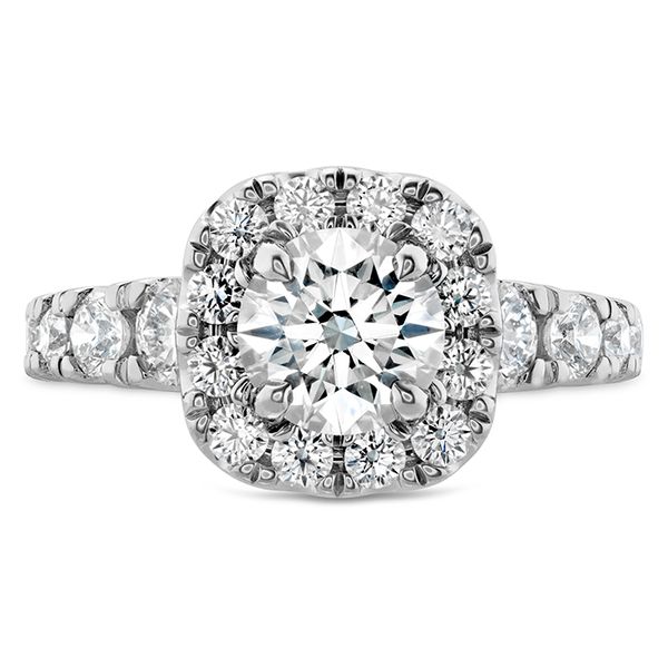 1.17 ctw. Luxe Transcend Premier Custom Halo Diamond Ring in 18K White Gold Romm Diamonds Brockton, MA